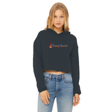 INTIMATE TICKLES Cropped Raw Edge Hoodie