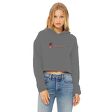 INTIMATE TICKLES Cropped Raw Edge Hoodie